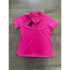 NWT Women’s Nike Golf Tour Performance Dri-Fit Size Large Bright Pink